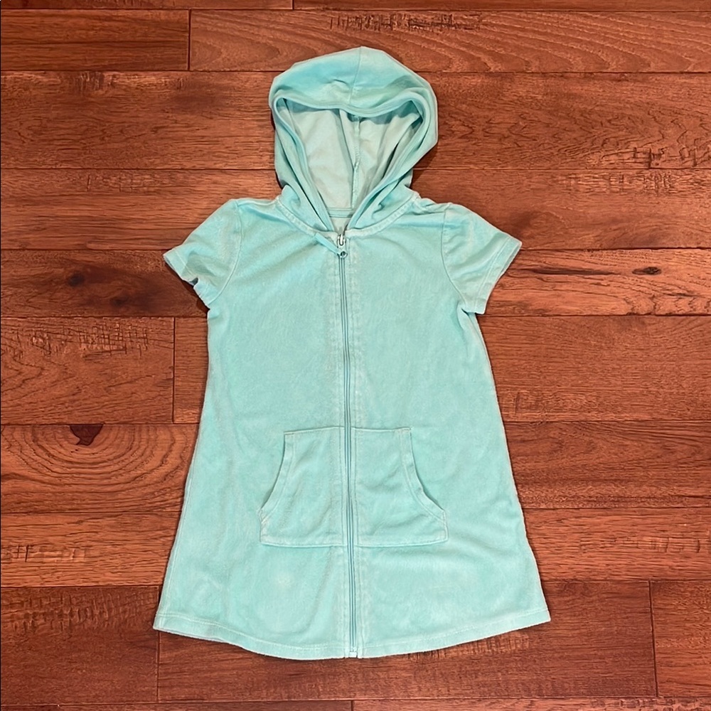 Toddler Wonder Nation Swim Zippered Coverup - Front Pocket - Size XS/ XCH (4-5)